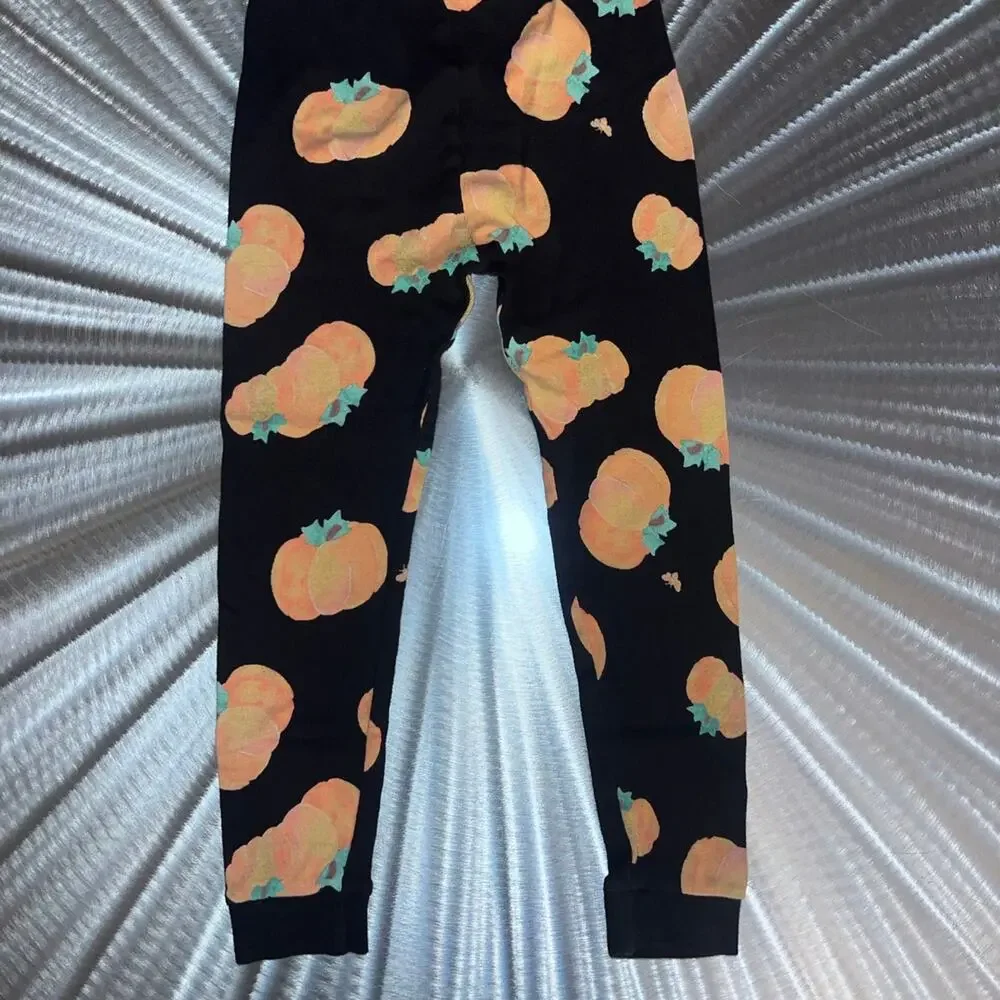 Halloween Burt’s Bees Kids Black Pumpkin PJ Set - Size: 5T